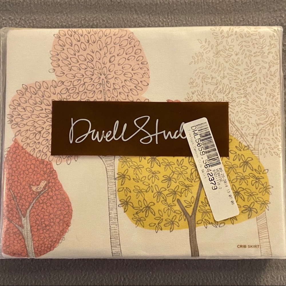Dwell Studio Cotton Canvas Crib Skirt, Treetops